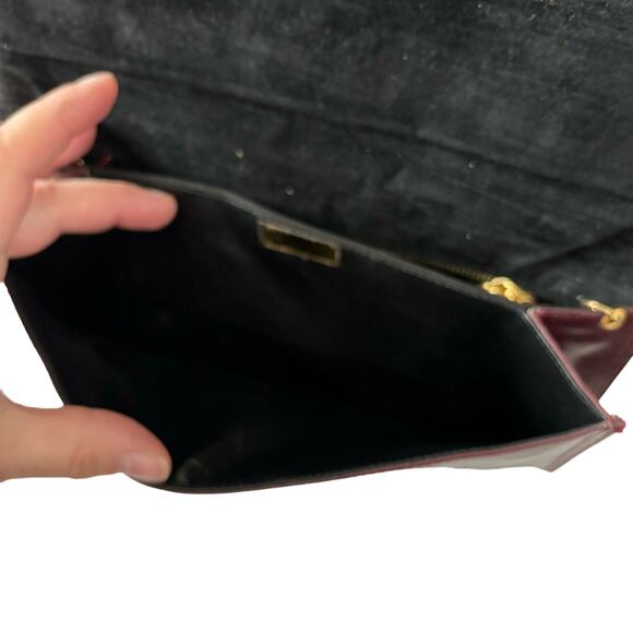 Vintage Antonio Scepi Italian Leather Clutch Shoulder Bag Brown - Picture 7 of 9